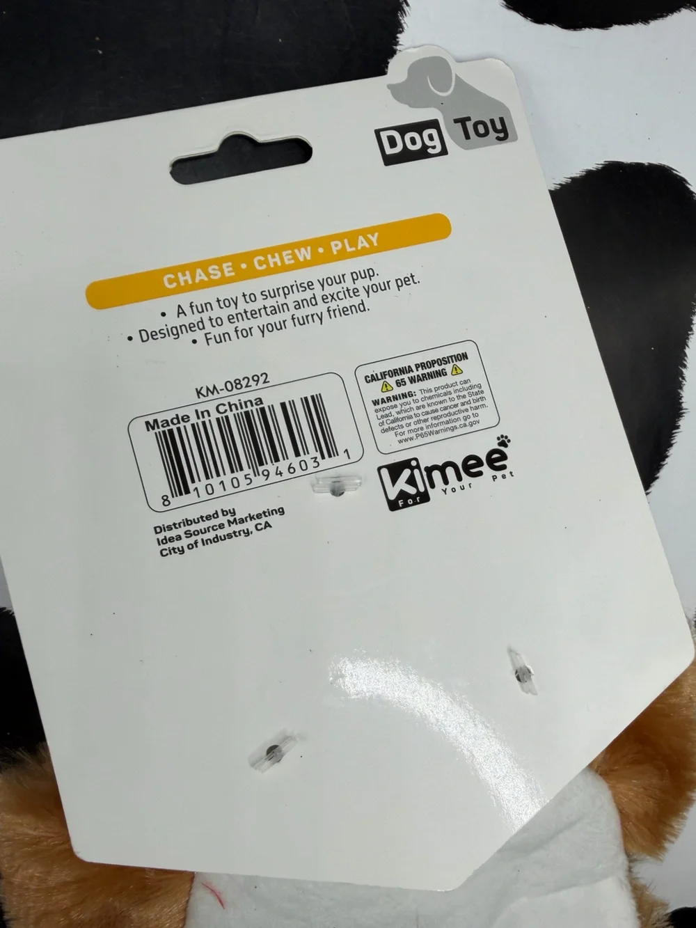 KMEE Plush Brown Squirrel Crinkle Paper Dog Toy - Outdoor Adventure Squeaky Toy